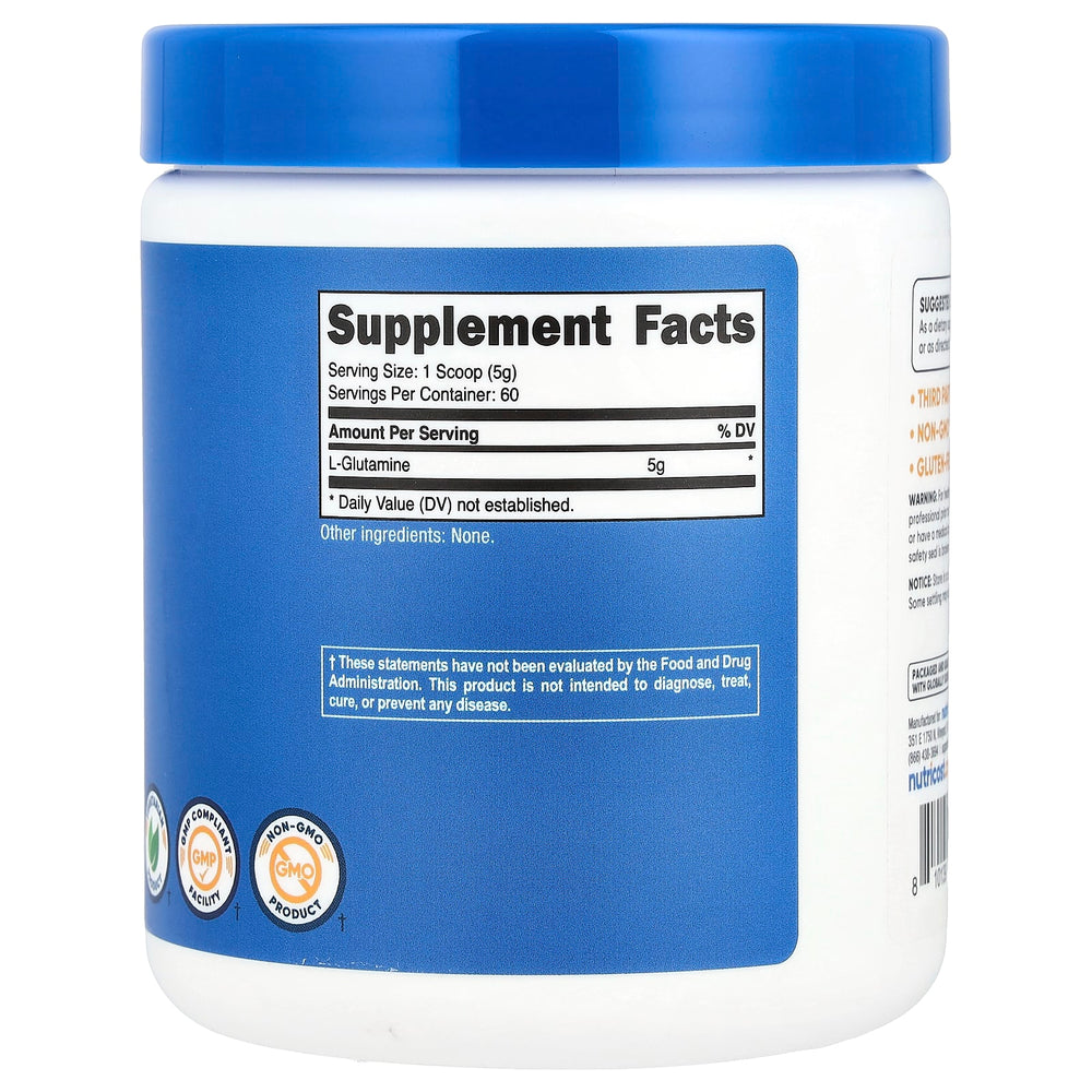 L-Glutamin näringsfakta och ingredienser