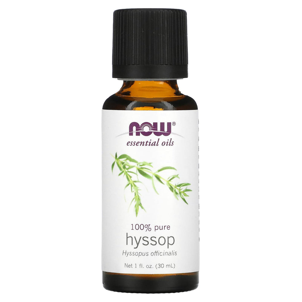 Hyssop Oil baksida med näringsinformation