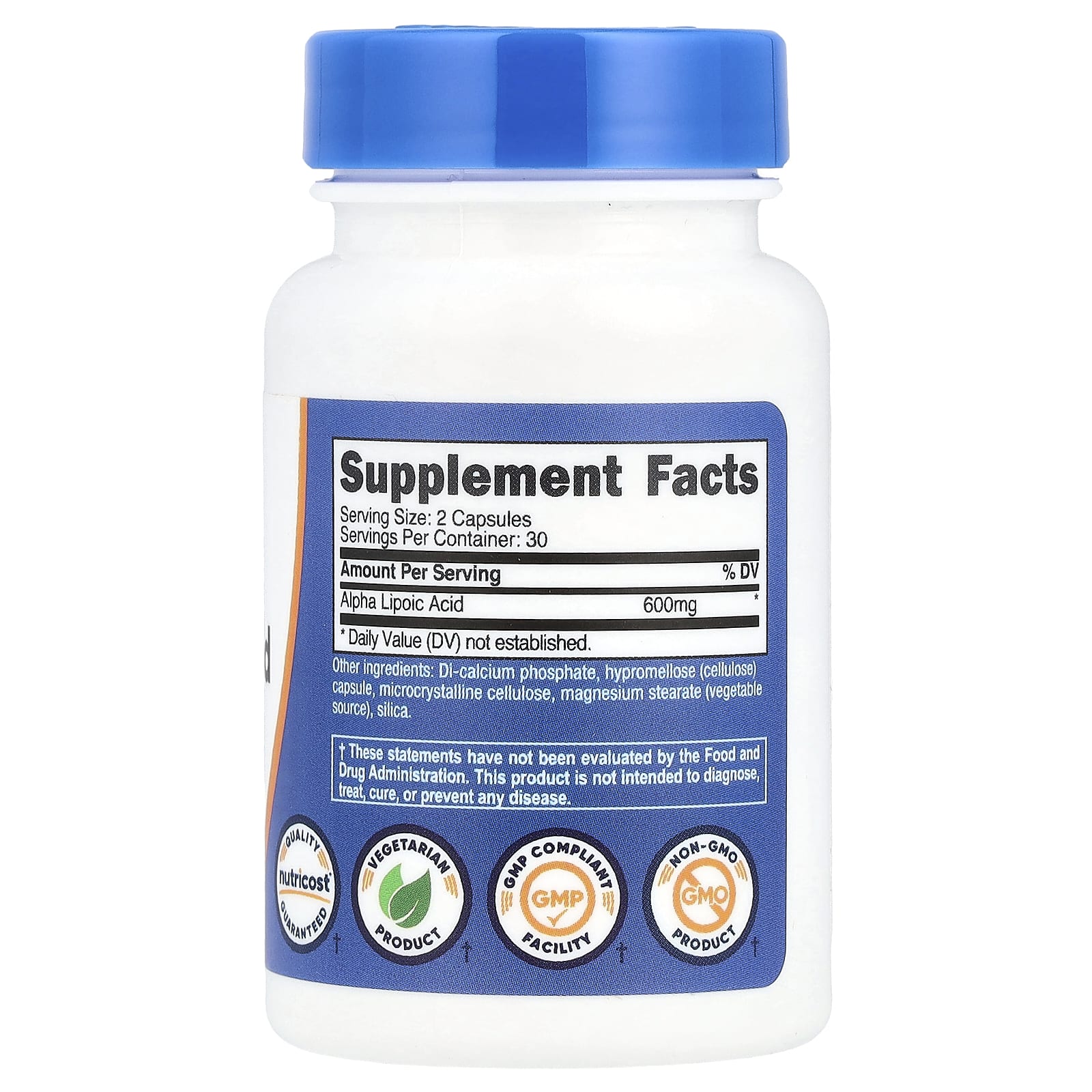 Nutricost - Alpha Lipoic Acid - 60 Caps