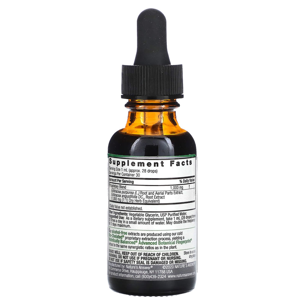 Echinacea Root Fluid Extract ingredienser lista