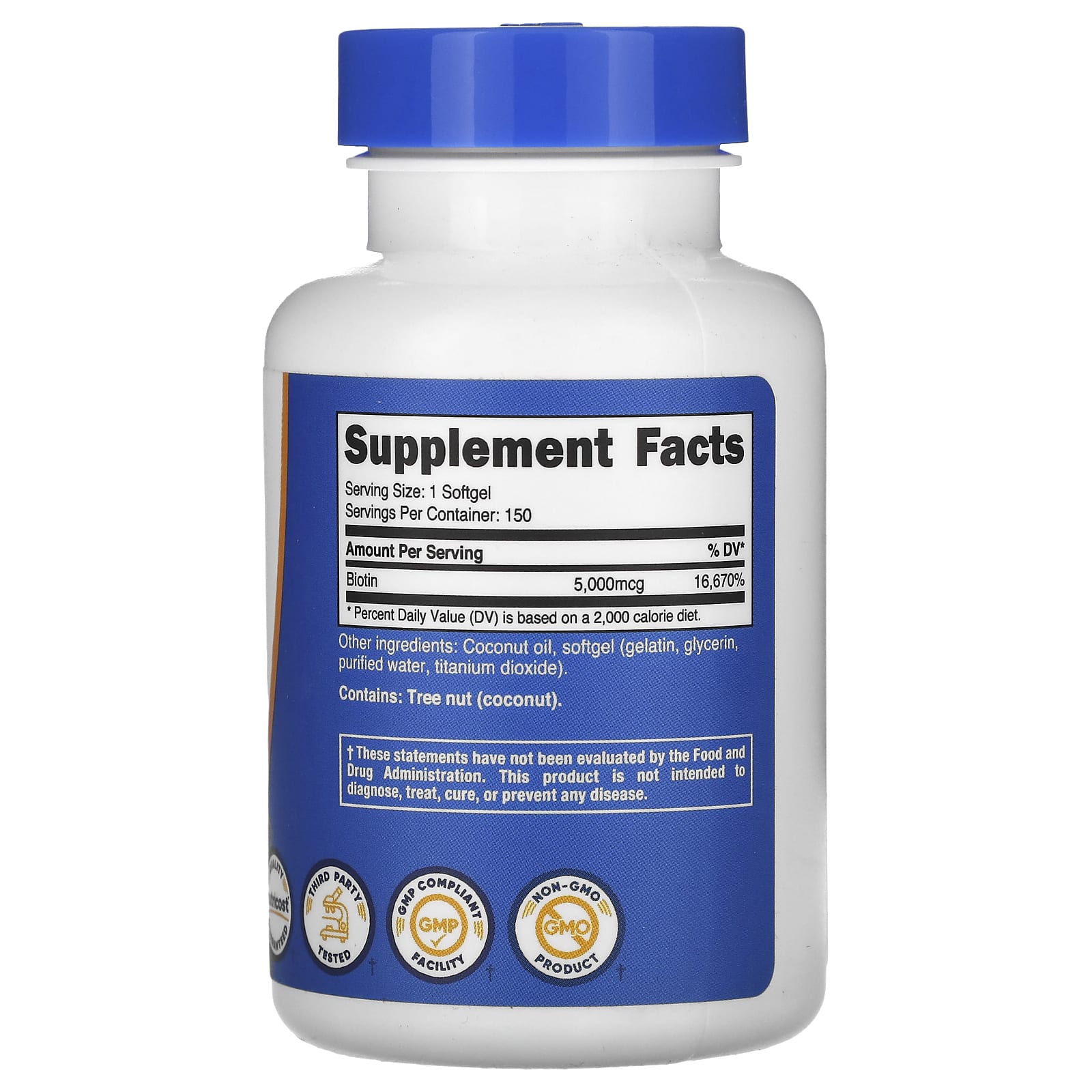 Nutricost Biotin B7 förpackning öppen