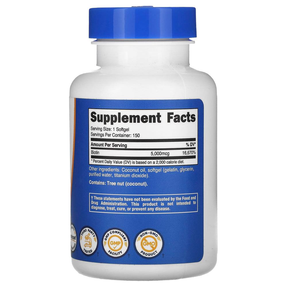 Nutricost Biotin B7 förpackning öppen
