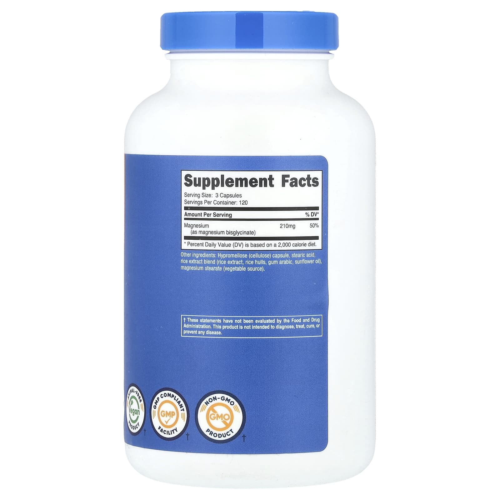 Nutricost Magnesium Glycinate ingredienser