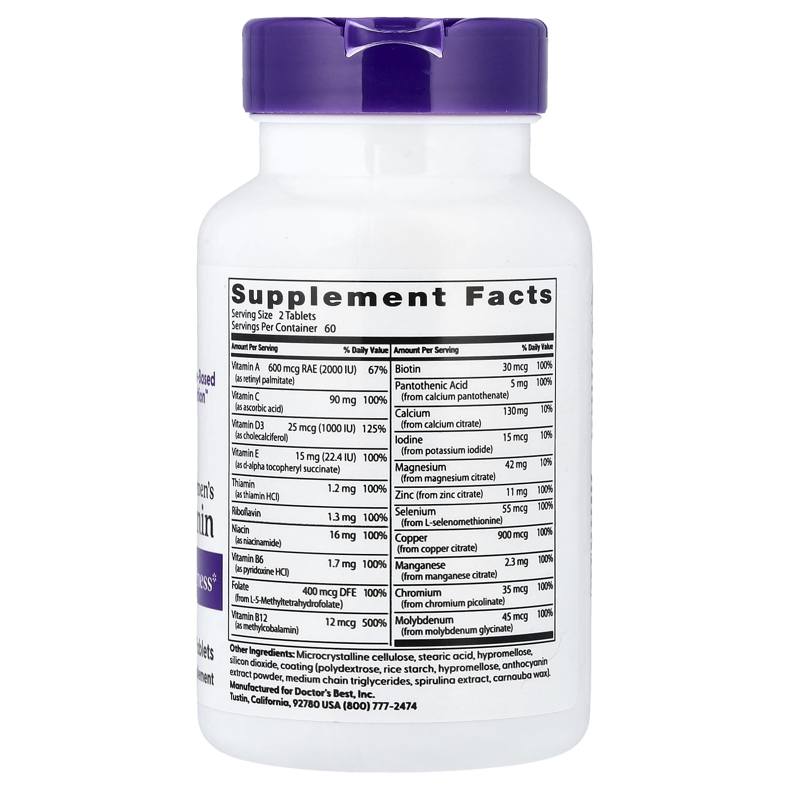 Women's Multi-Vitamin ingredienslista