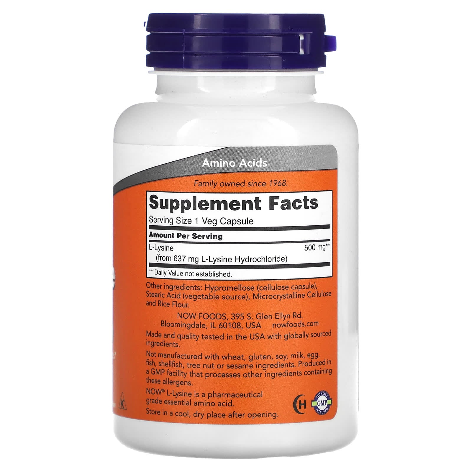 NOW Foods - L-Lysine 500mg