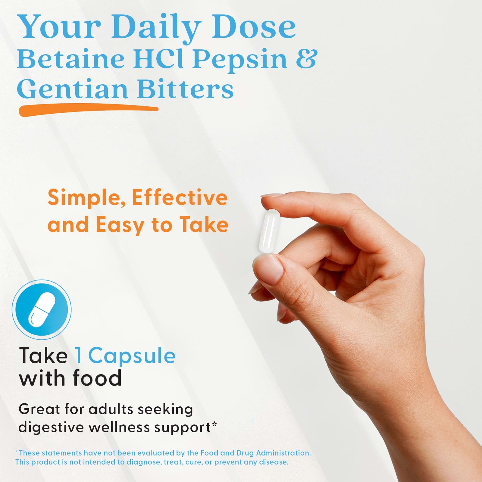 Doctor's Best Betaine HCL kapslar närbild