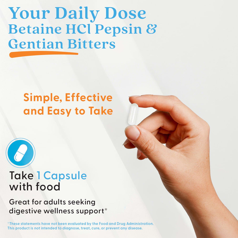 Doctor's Best Betaine HCL kapslar närbild