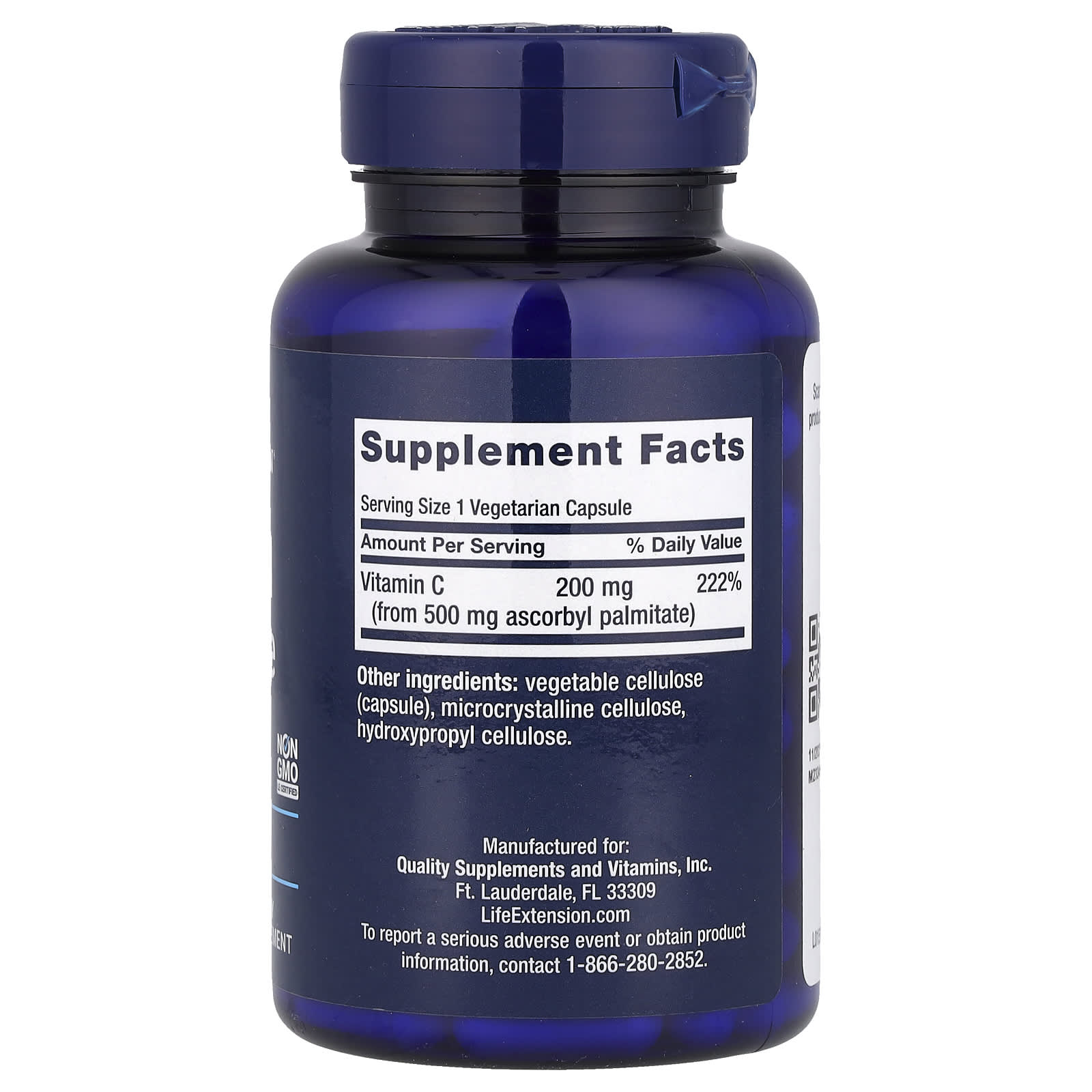 Life Extension Ascorbyl Palmitate näringsfakta