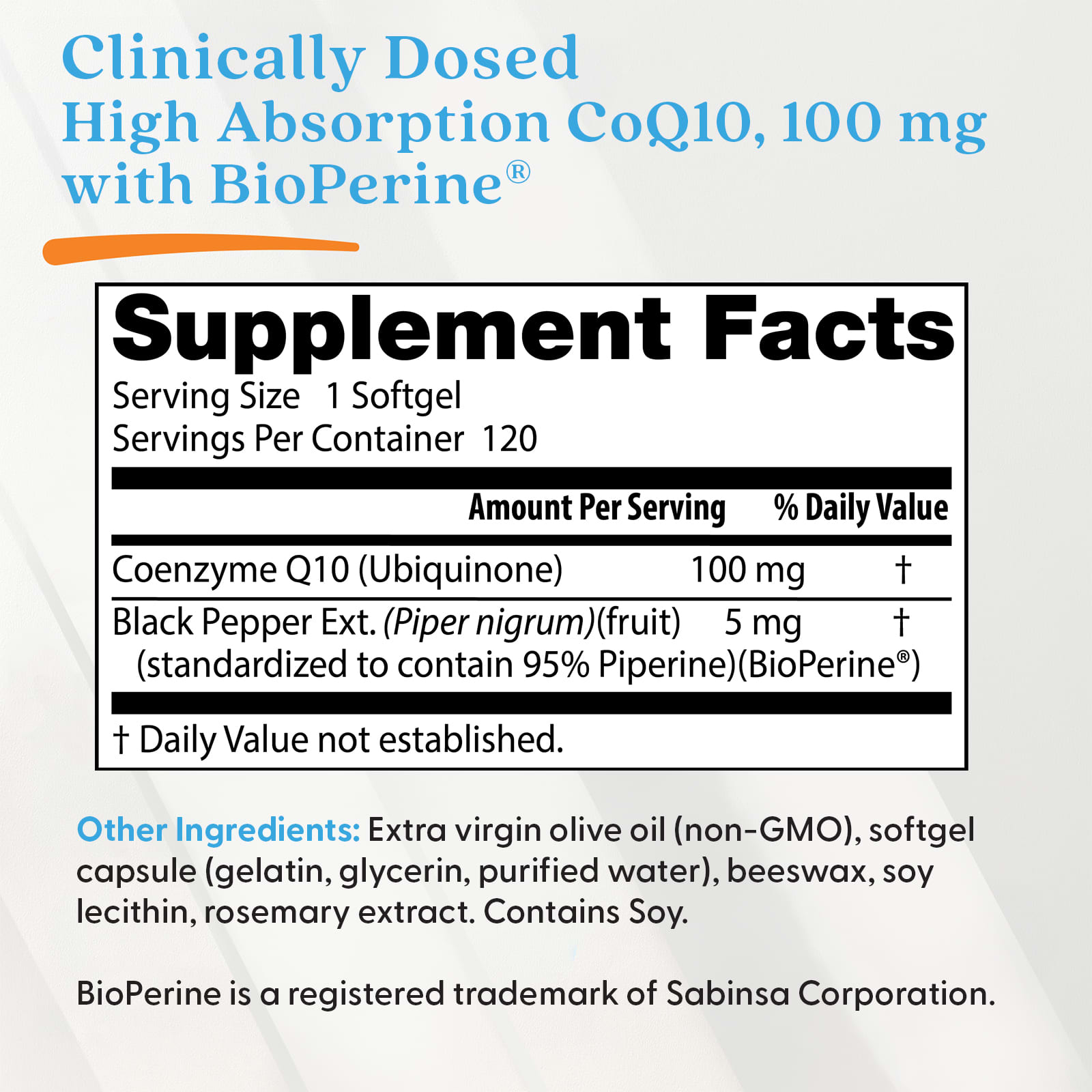 Doctor's Best CoQ10 produktdetalj kapslar