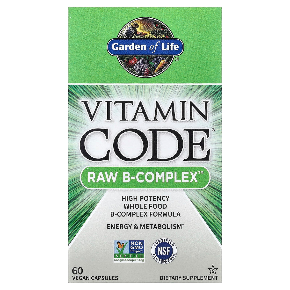 Garden of Life Vitamin Code Raw B-Complex certifieringar