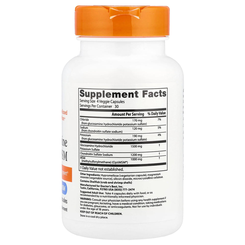 Glucosamine Chondroitin MSM öppen burk