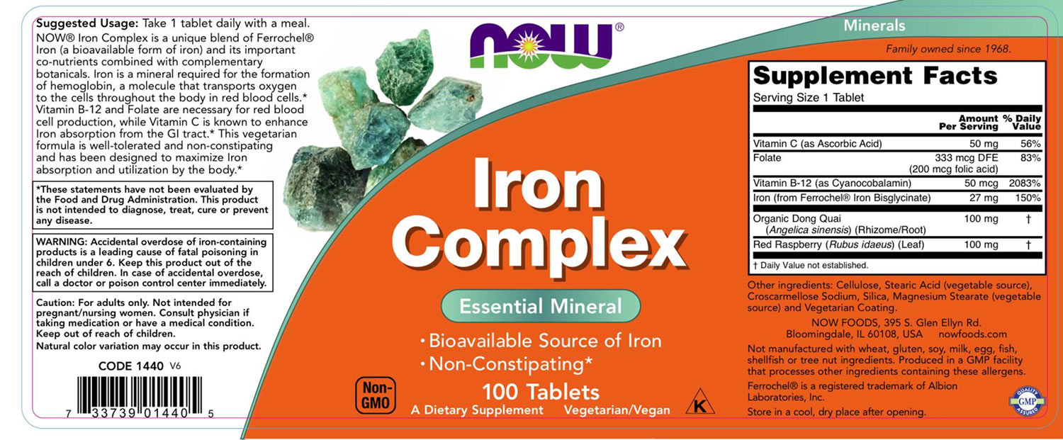 NOW Foods - Iron Complex