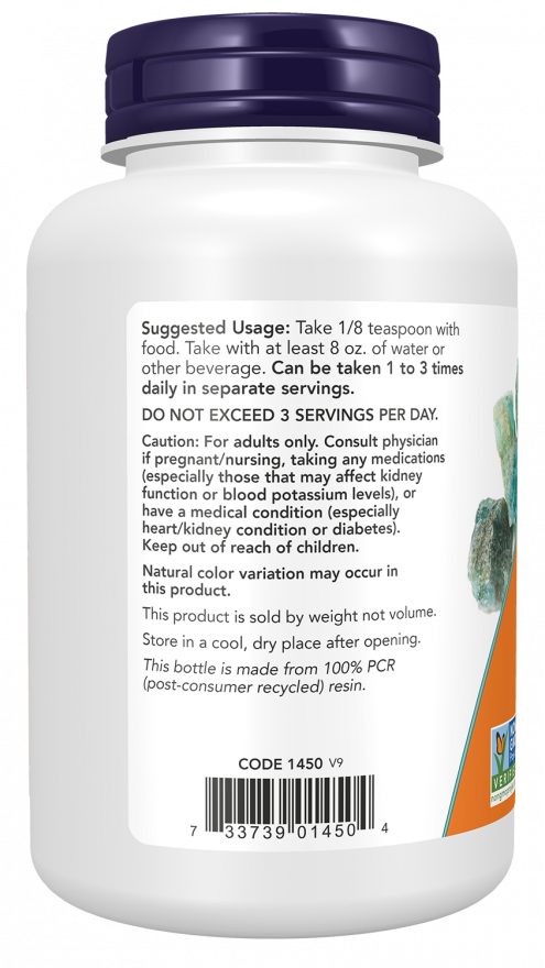 NOW Foods - Potassium Chloride Powder - 227 grams - Nutri.se