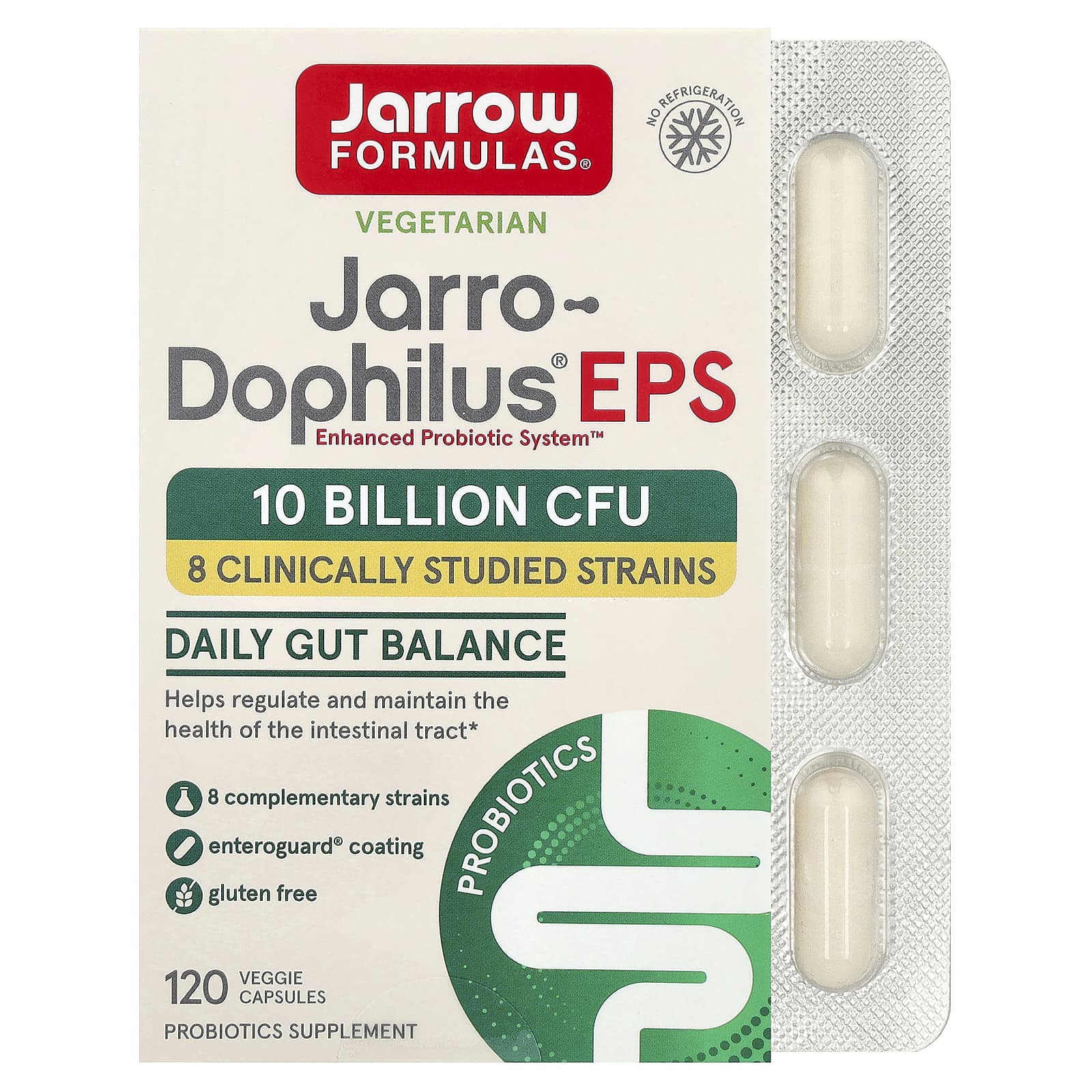 Jarro-Dophilus EPS baksida med näringsinformation