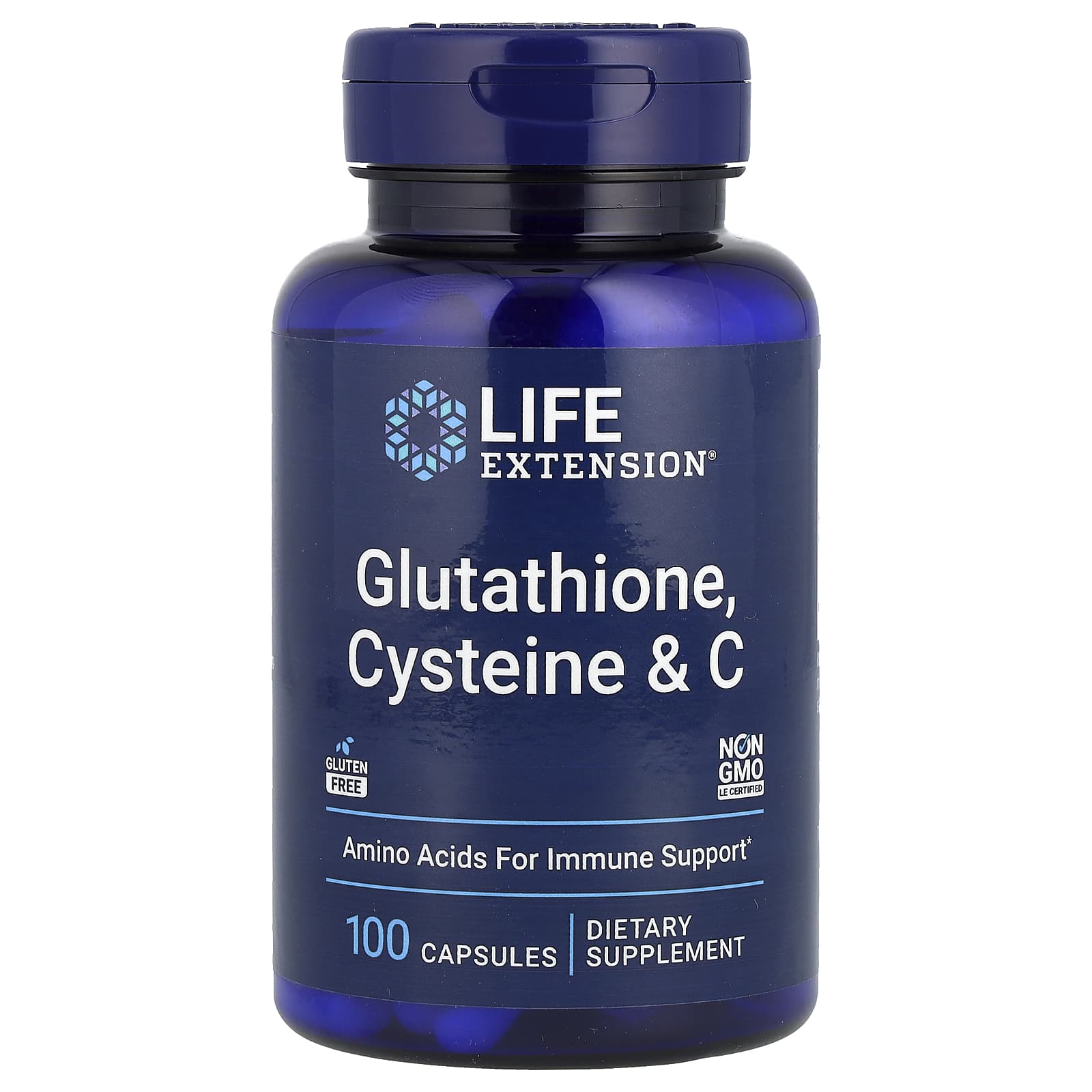 Life Extension - Glutationi, Kysteiini & C - 100 Kapselia
