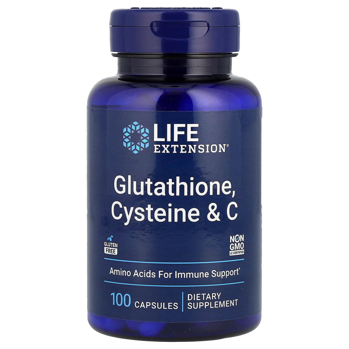 Life Extension - Glutationi, Kysteiini & C - 100 Kapselia