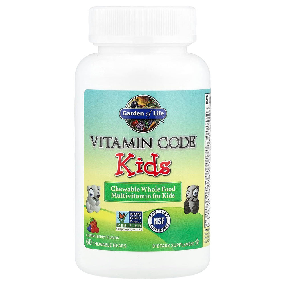 Vitamin Code Kids Gummies ingredienslista etikett