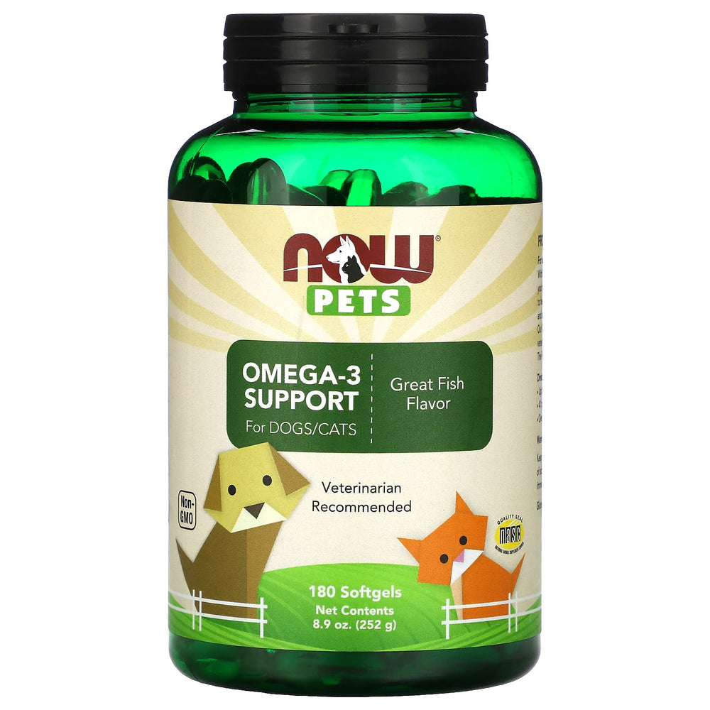 Omega-3 Support för Husdjur baksida