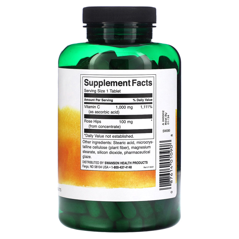Vitamin C med Rosenhöfter produktöversikt