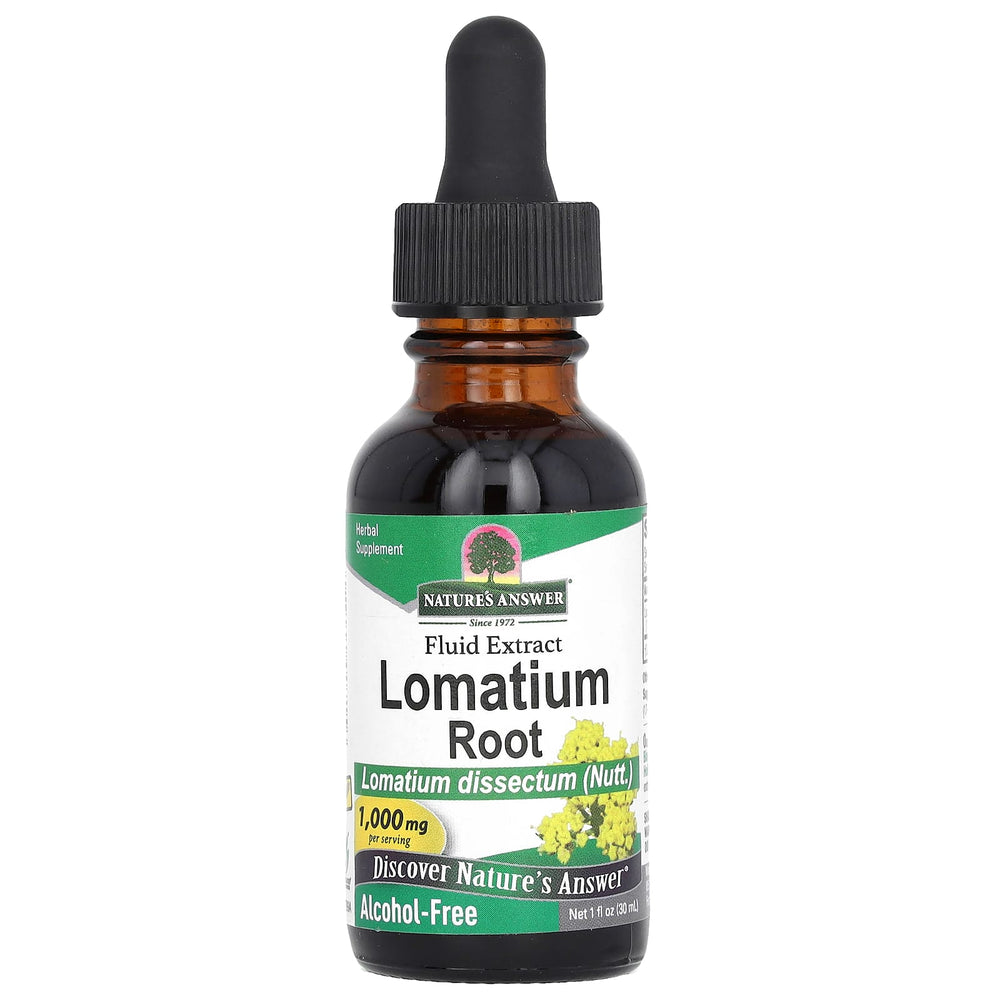 Nature's Answer Lomatium Root Fluid Extract baksida
