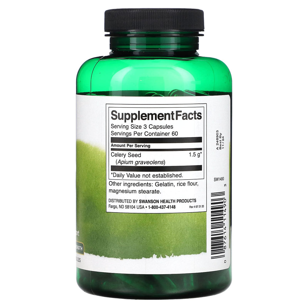 Celery Seed Maximum Strength näringsfakta och ingredienser
