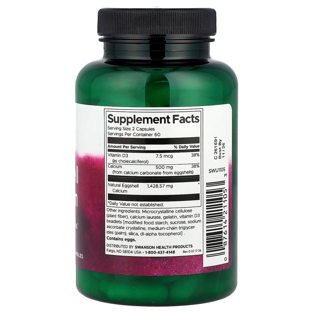 Äggskalkalk + Vitamin D3 produktflaska