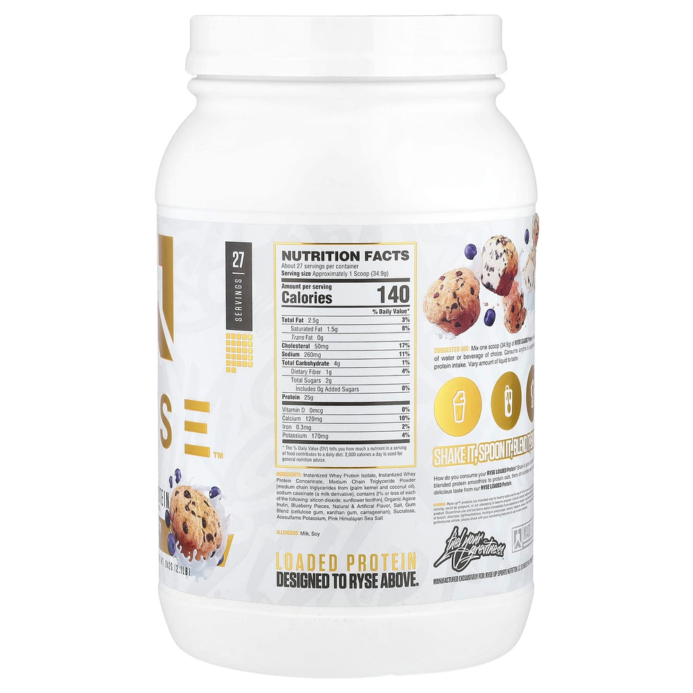Ryse Blueberry Muffin ingredienslista