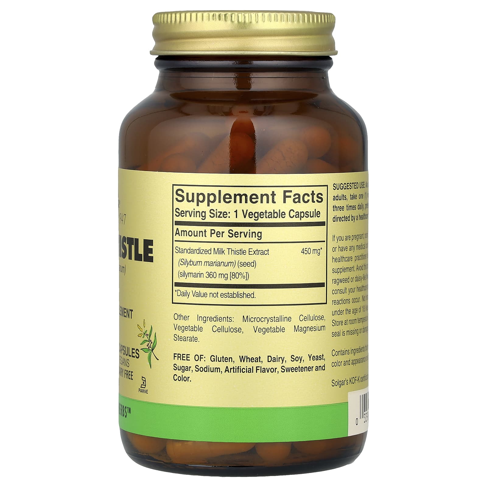 Solgar - Milk Thistle (Silybum Marianum)