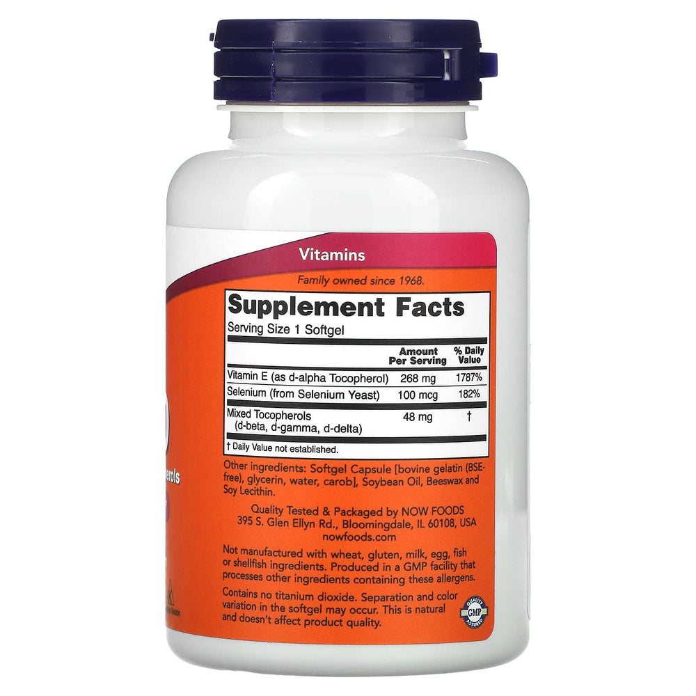 Vitamin E-400 näringsfakta och dosering