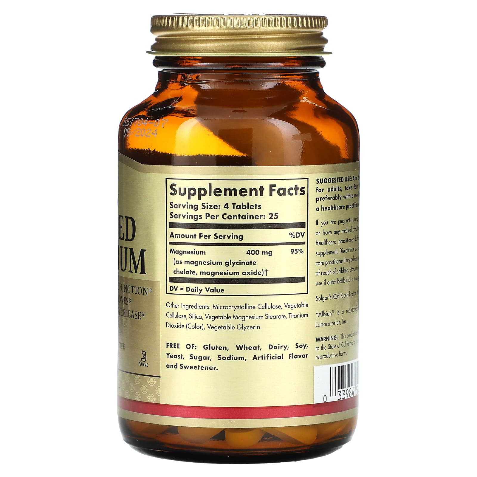 Solgar - Chelated Magnesium