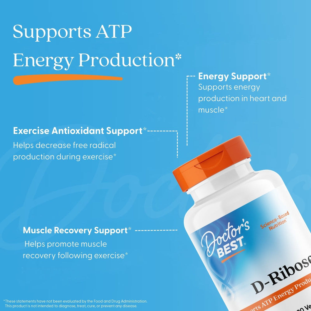 D-Ribose Doctor's Best varumärke etikett