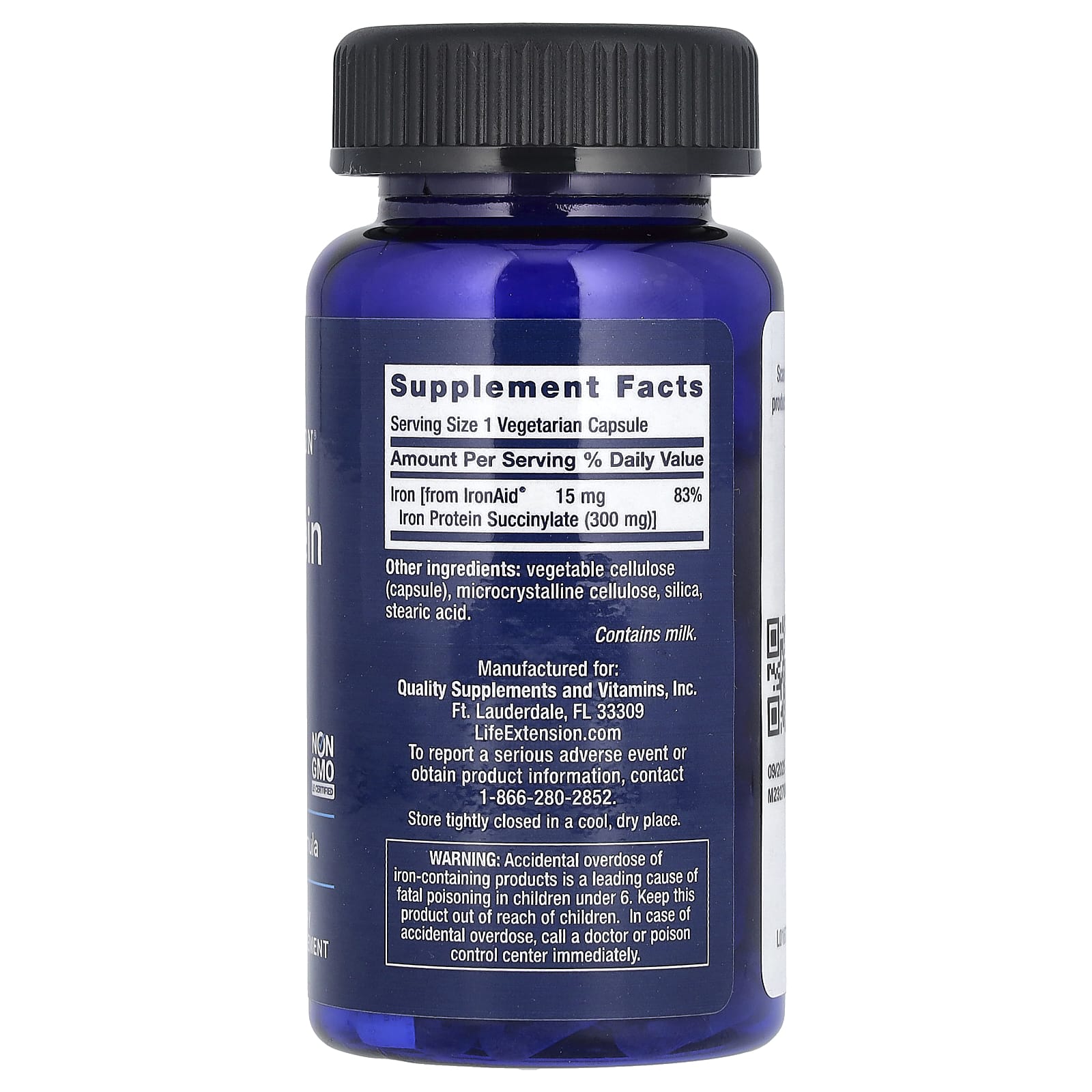 Life Extension - Iron Protein Plus, 300mg - 100 Vcaps