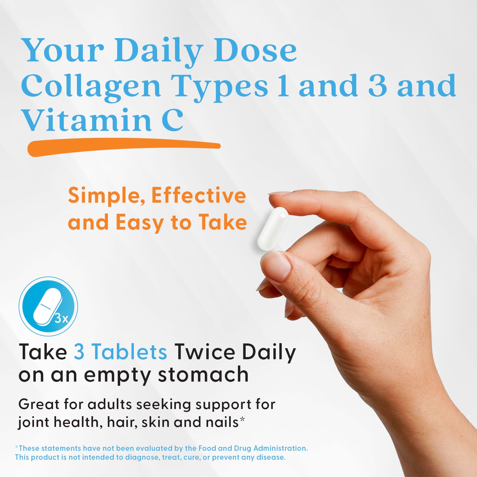 Doctor's Best - Kollagen Typer 1 og 3 med Peptan og Vitamin C