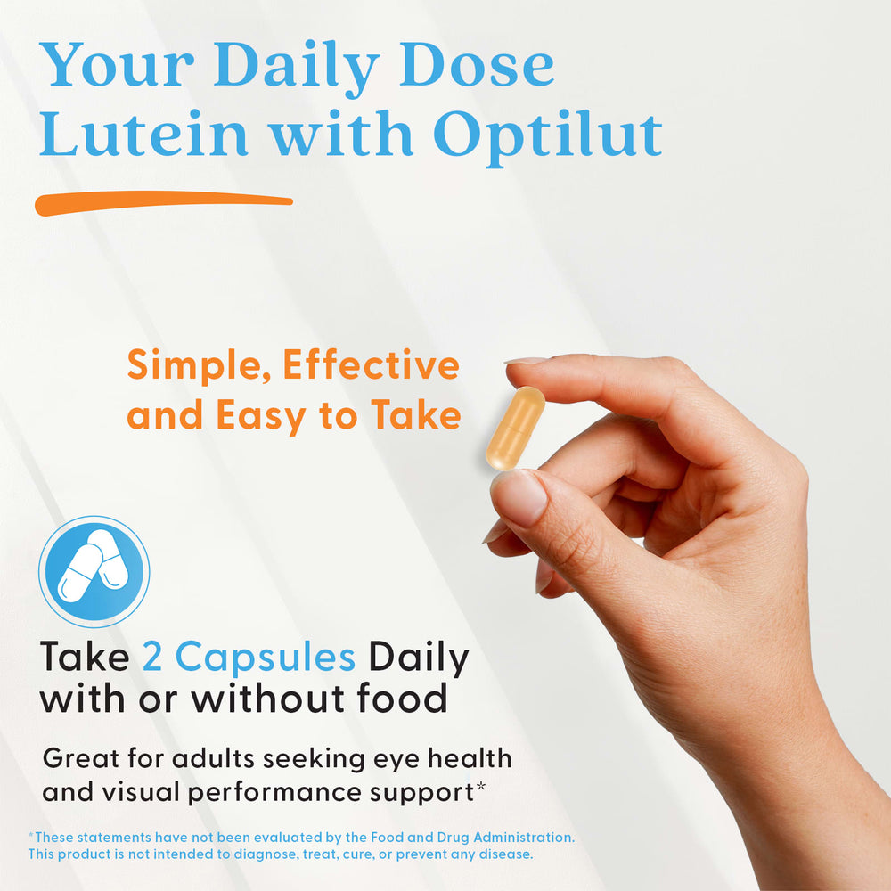 Lutein with OptiLut warningstext & instruktioner