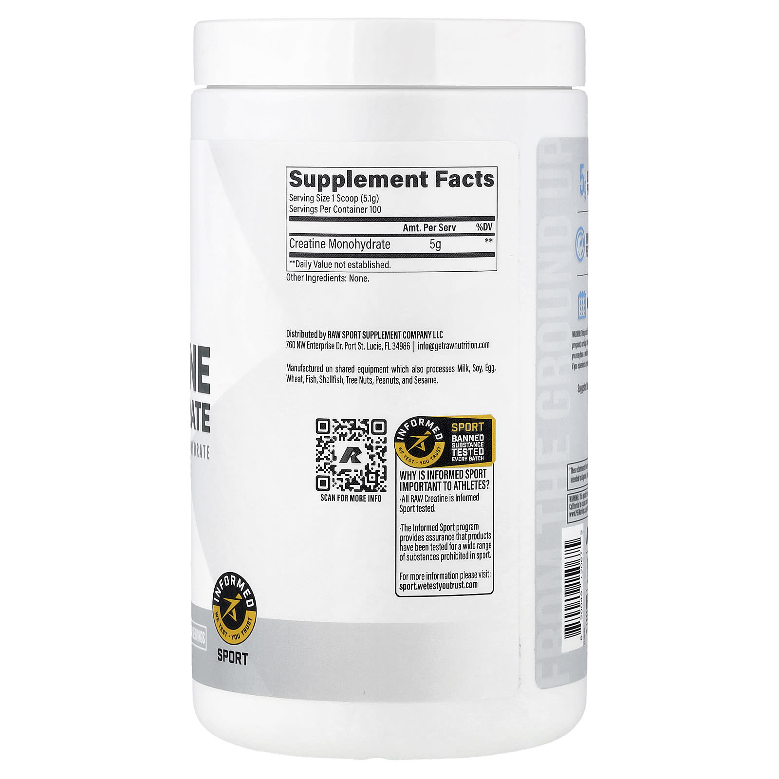 Raw Nutrition Essential Creatine ingredienser lista