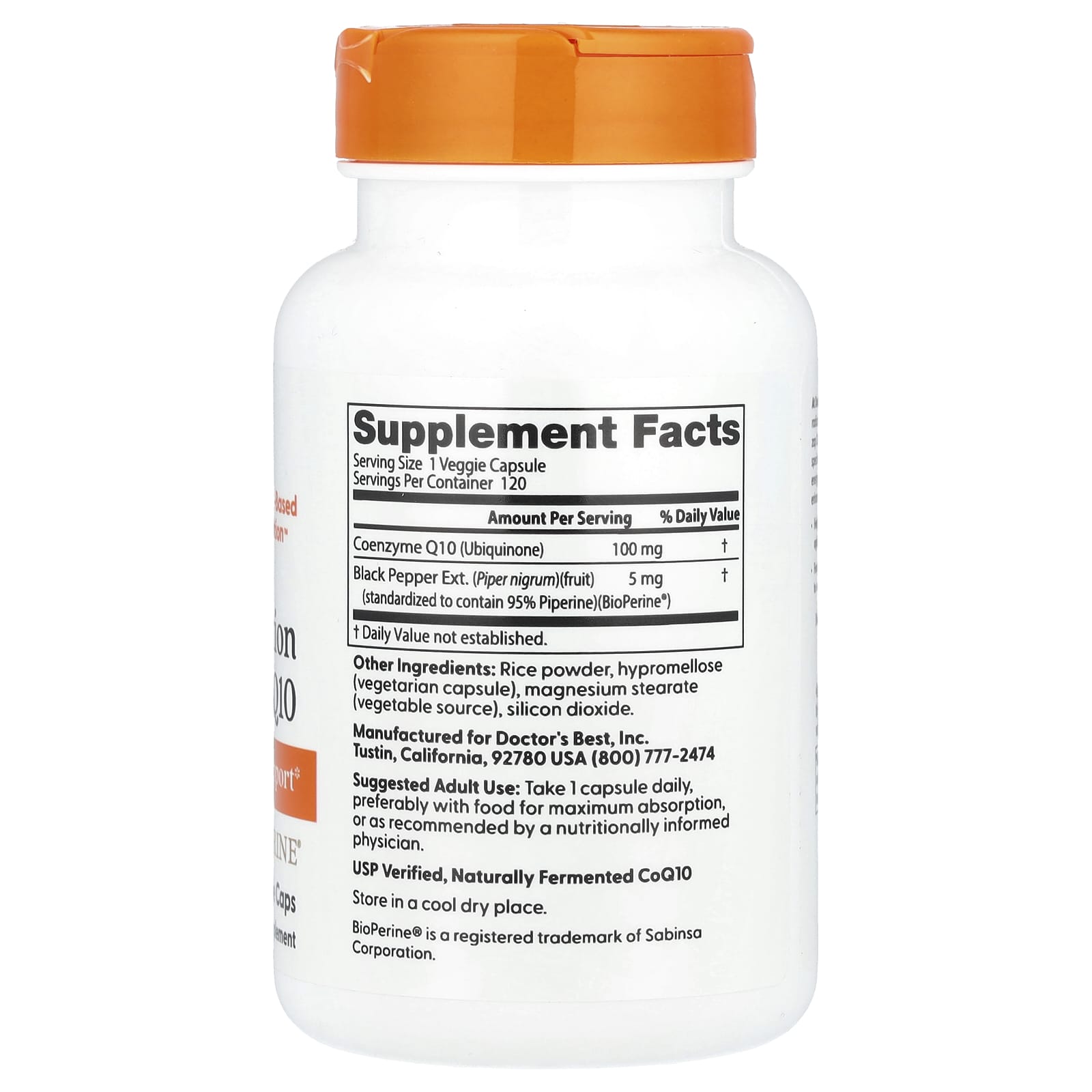 Doctor'S Best - High Absorption CoQ10 With Bioperine