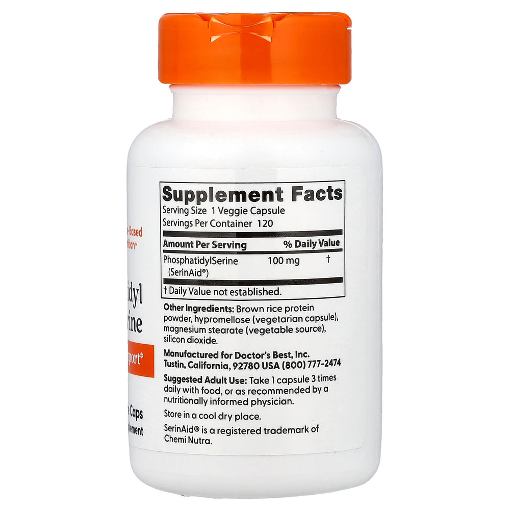 Phosphatidyl Serine ingredienser & etikett