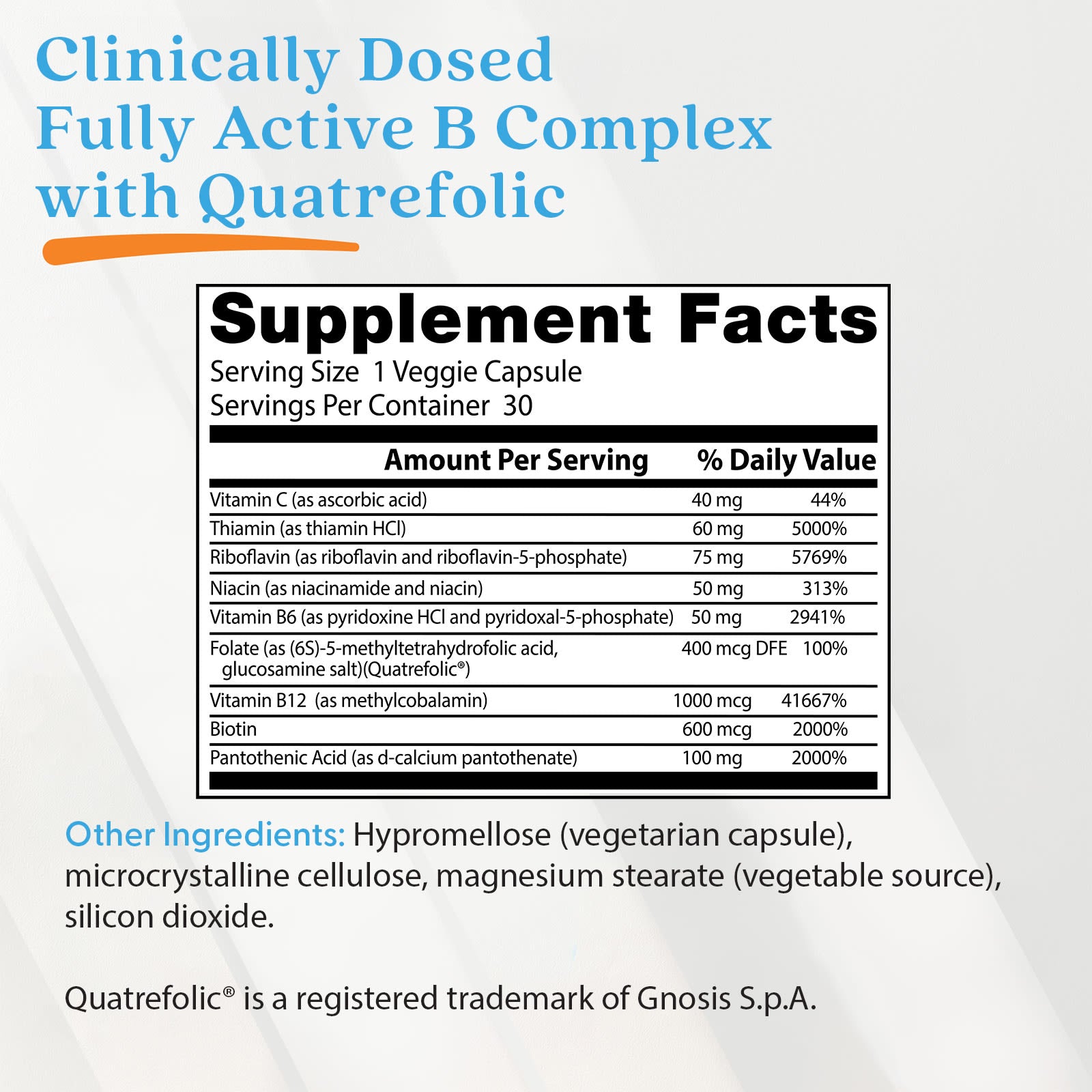 Fully Active B Complex dosering information