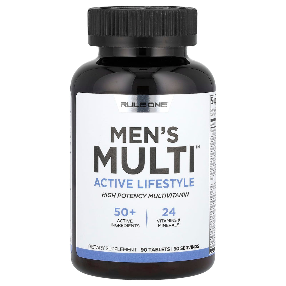 Rule One Men's Train Daily Multivitamin baksida