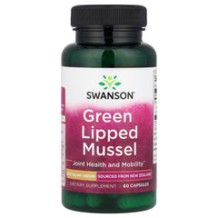 Swanson Green Lipped Mussel 60 kapslar framsida