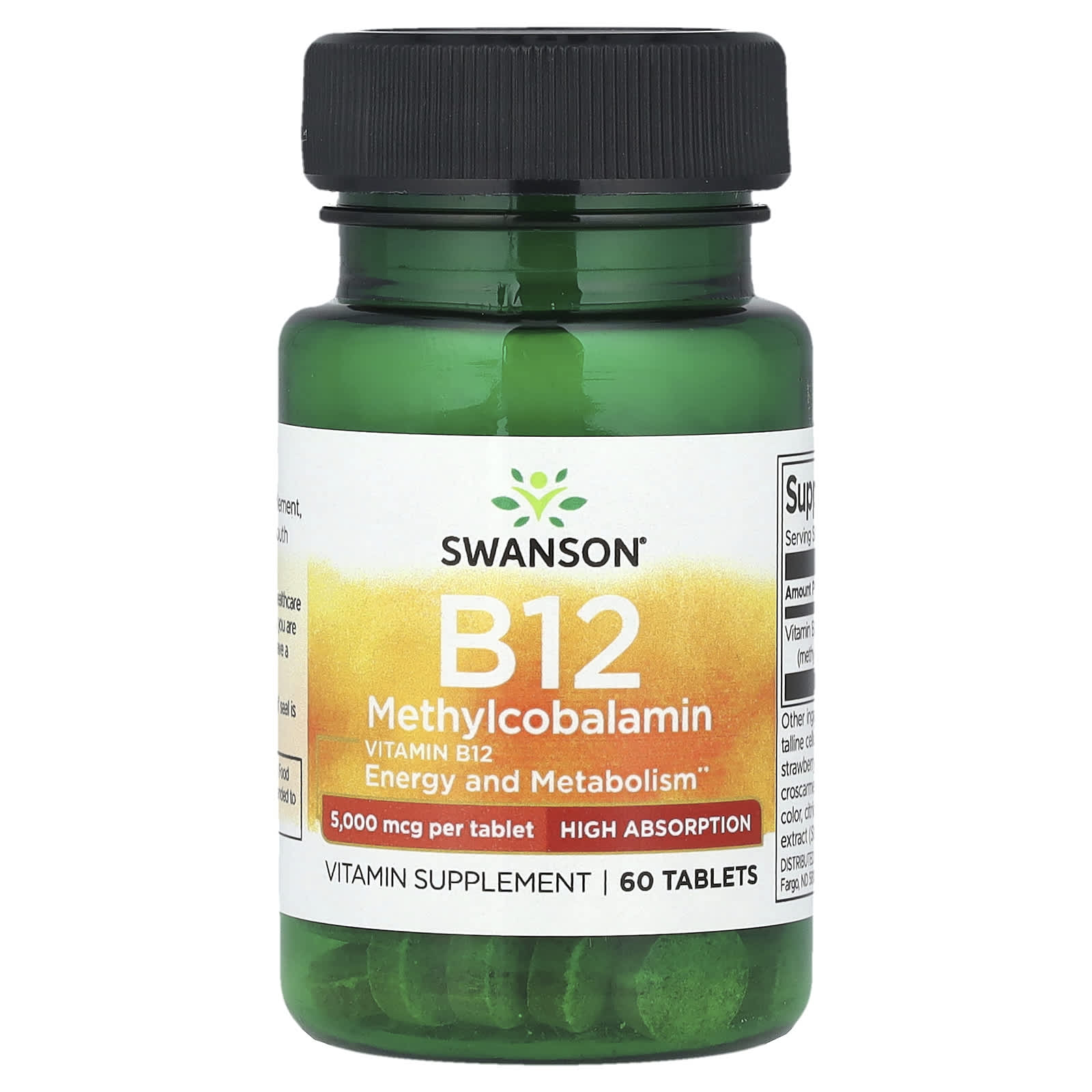 Swanson Vitamin B12 Methylcobalamin framsida