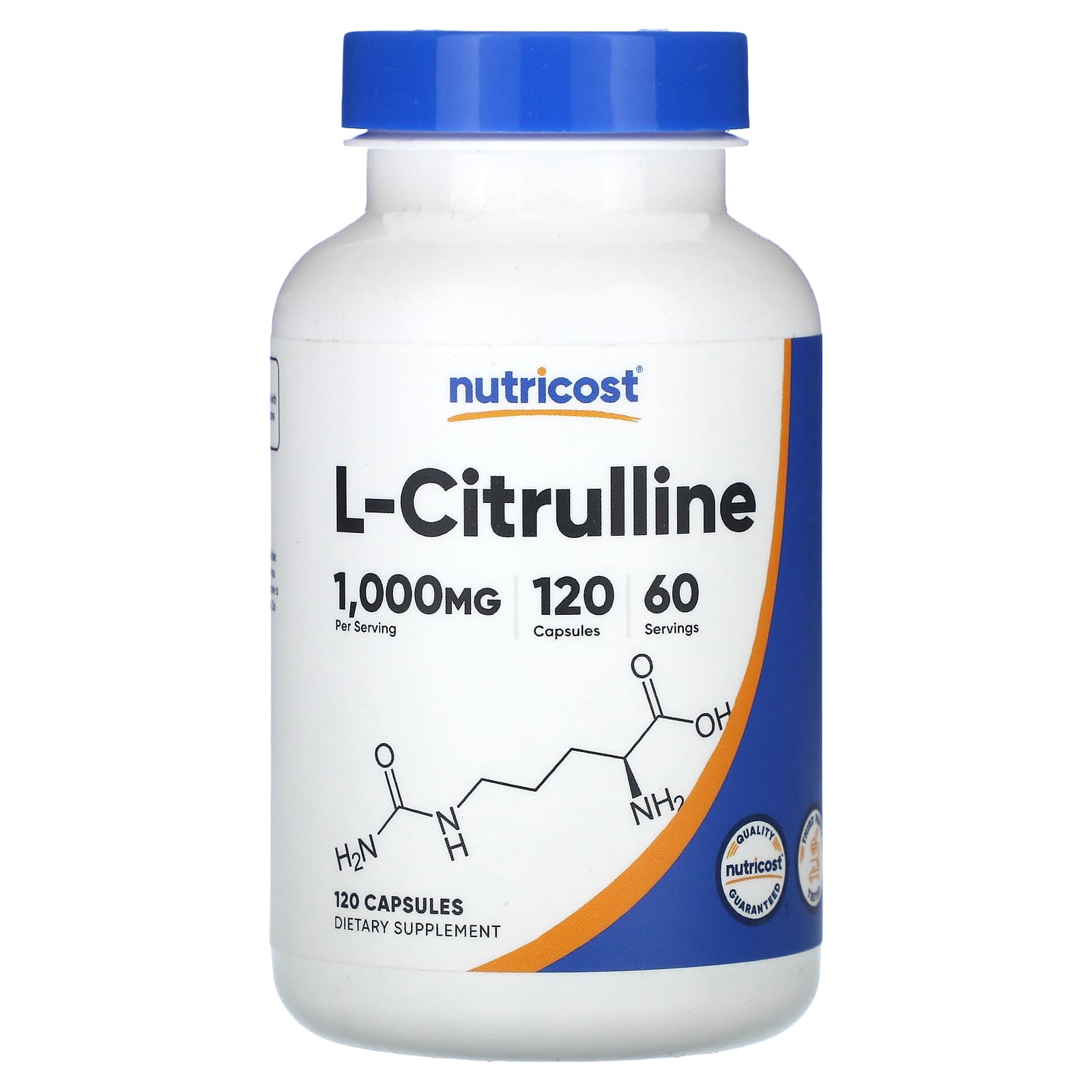 Nutricost L-Citrulline förpackning sida