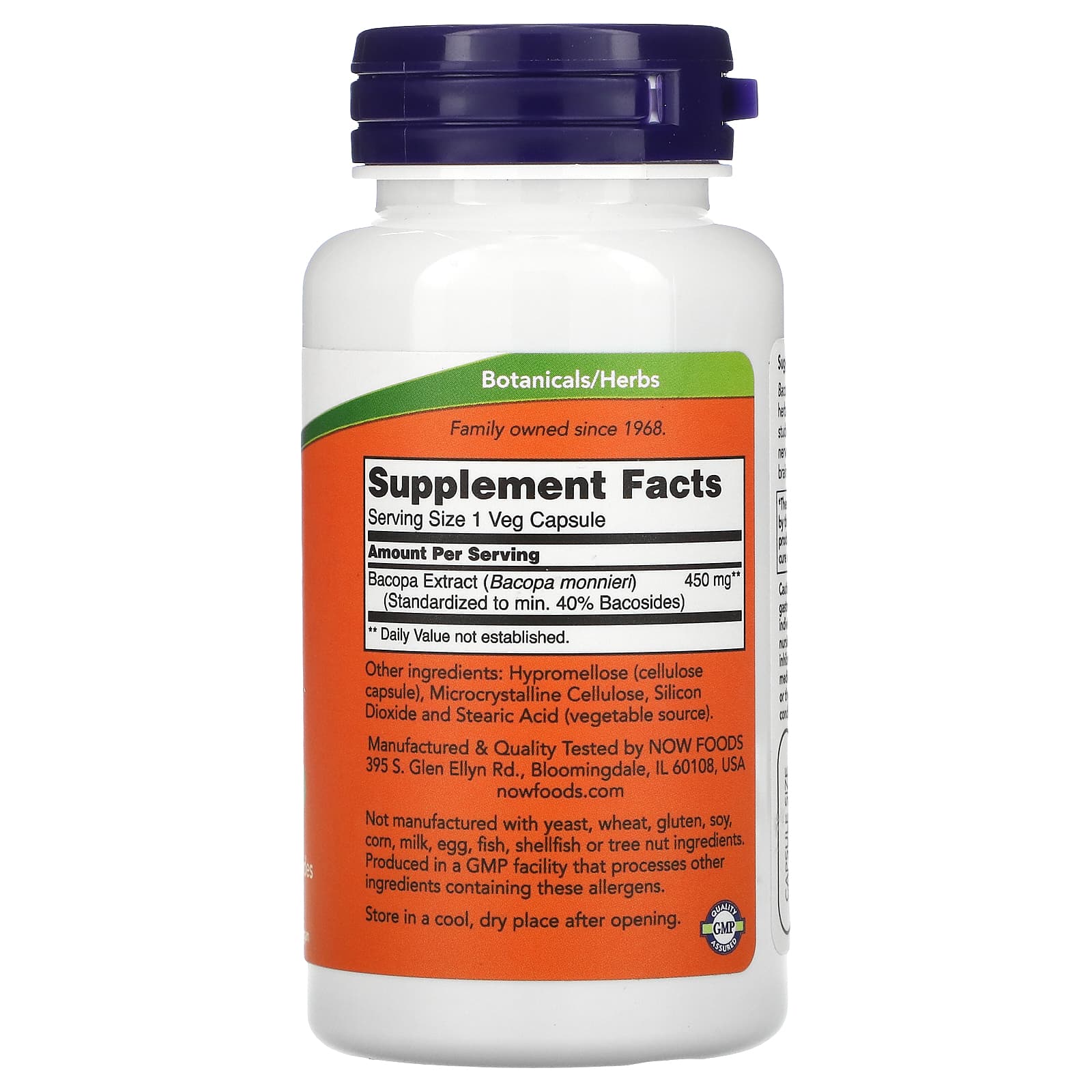 Bacopa Extract kapsel och förpackning