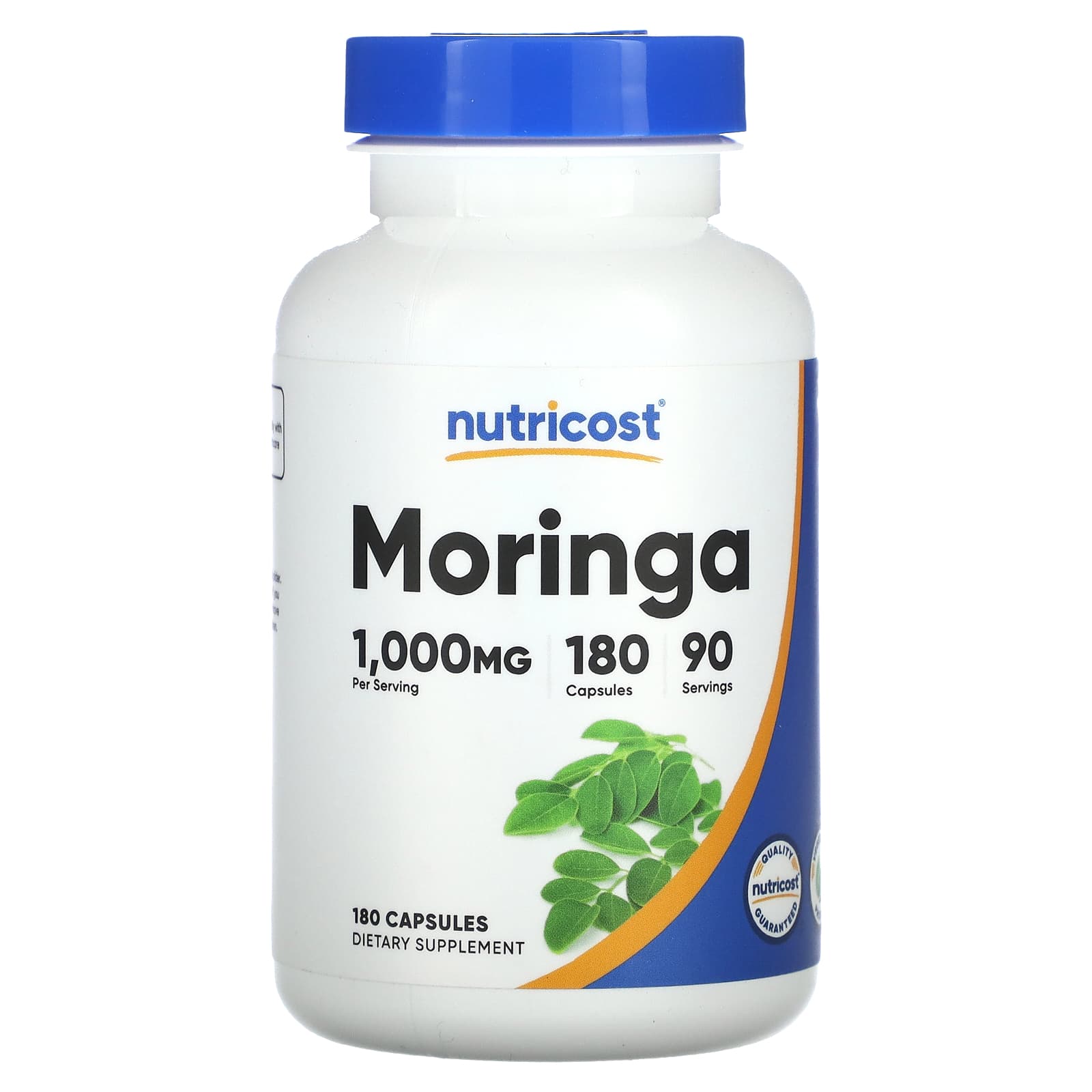 Nutricost Moringa baksida näringsfakta