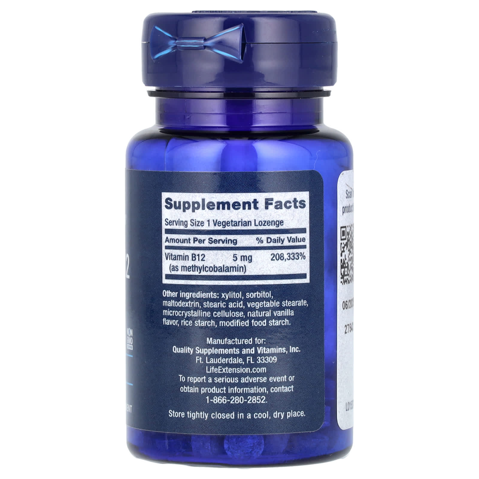 Life Extension - Vitamin B12 Methylcobalamin