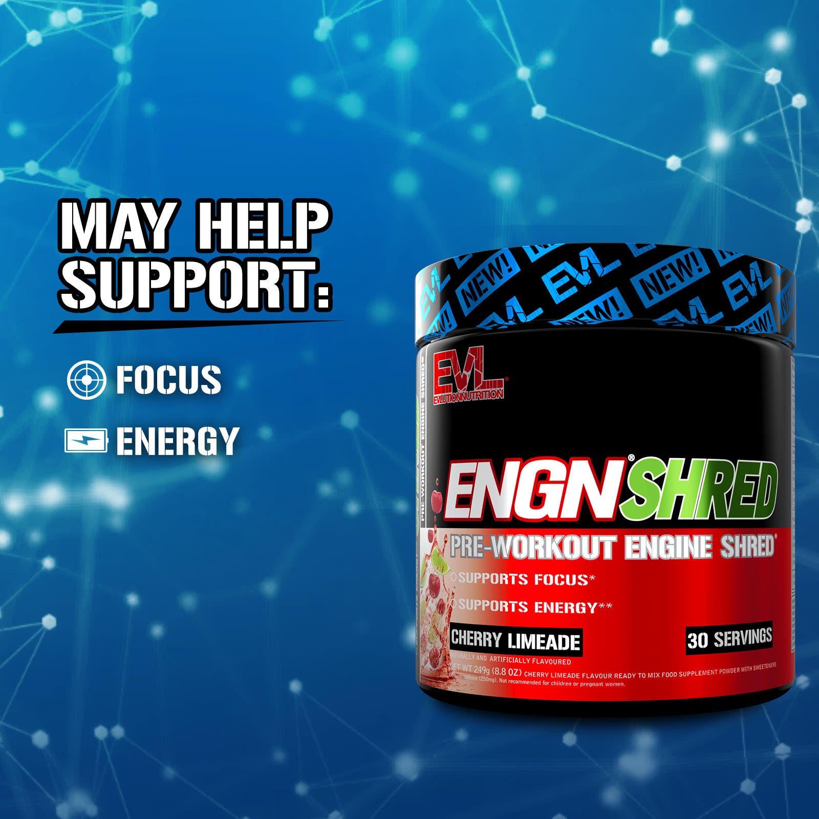 EVLution Nutrition Shred ingredienser & varningar