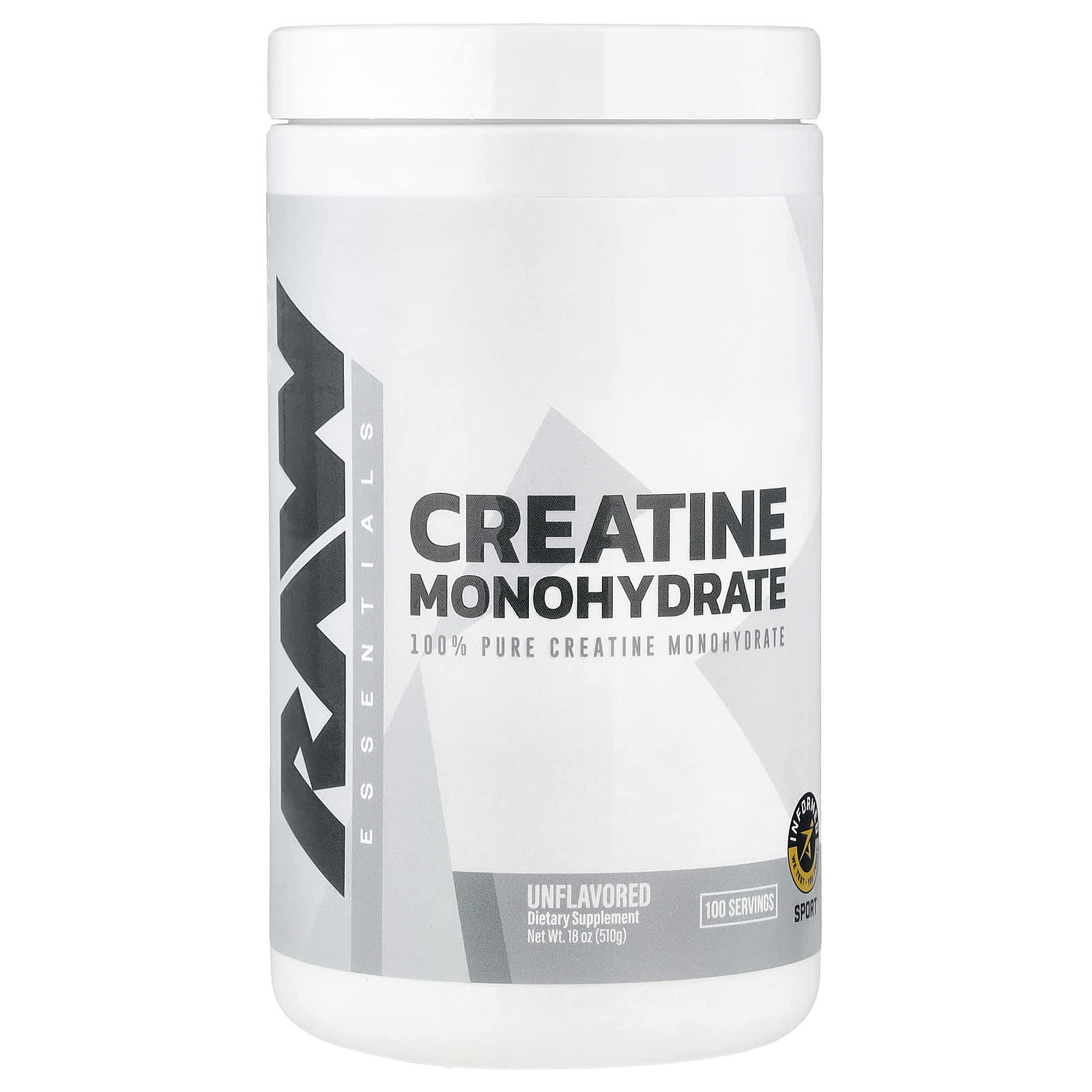 Raw Nutrition Essential Creatine näringsfakta-etikett