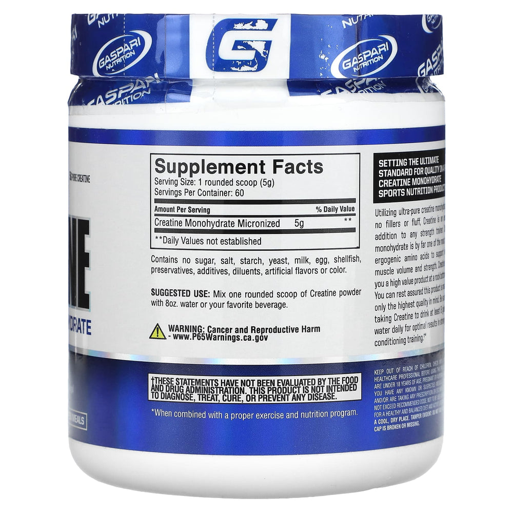 Creatine Monohydrat ingredienser och dosering