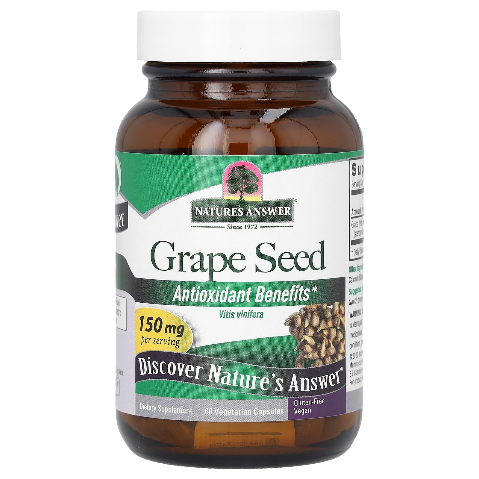 Nature's Answer Grape Seed ingredienser & etikett