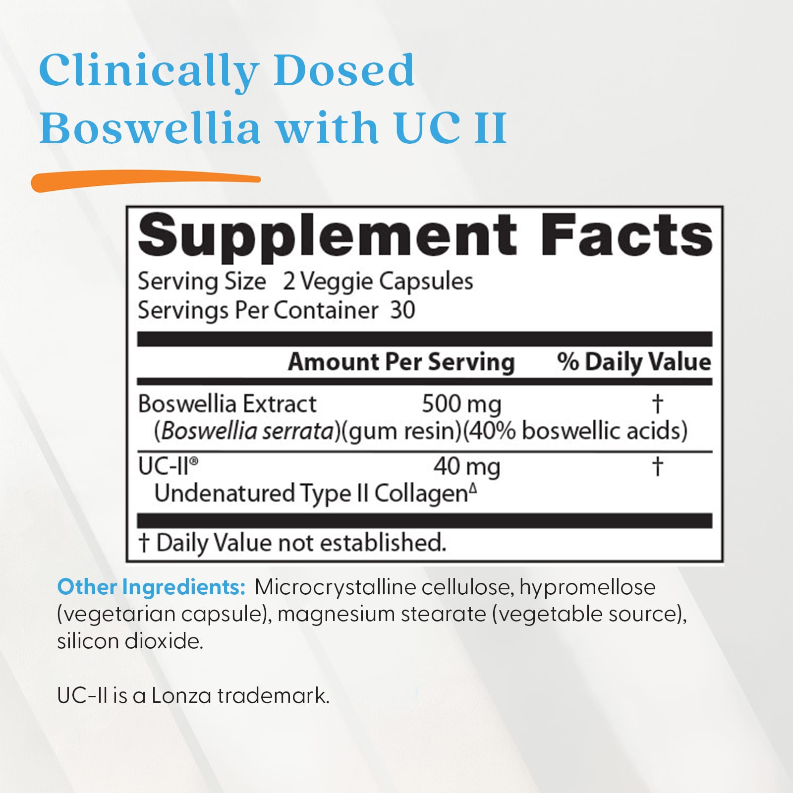 Boswellia med UC-II produktdetalj